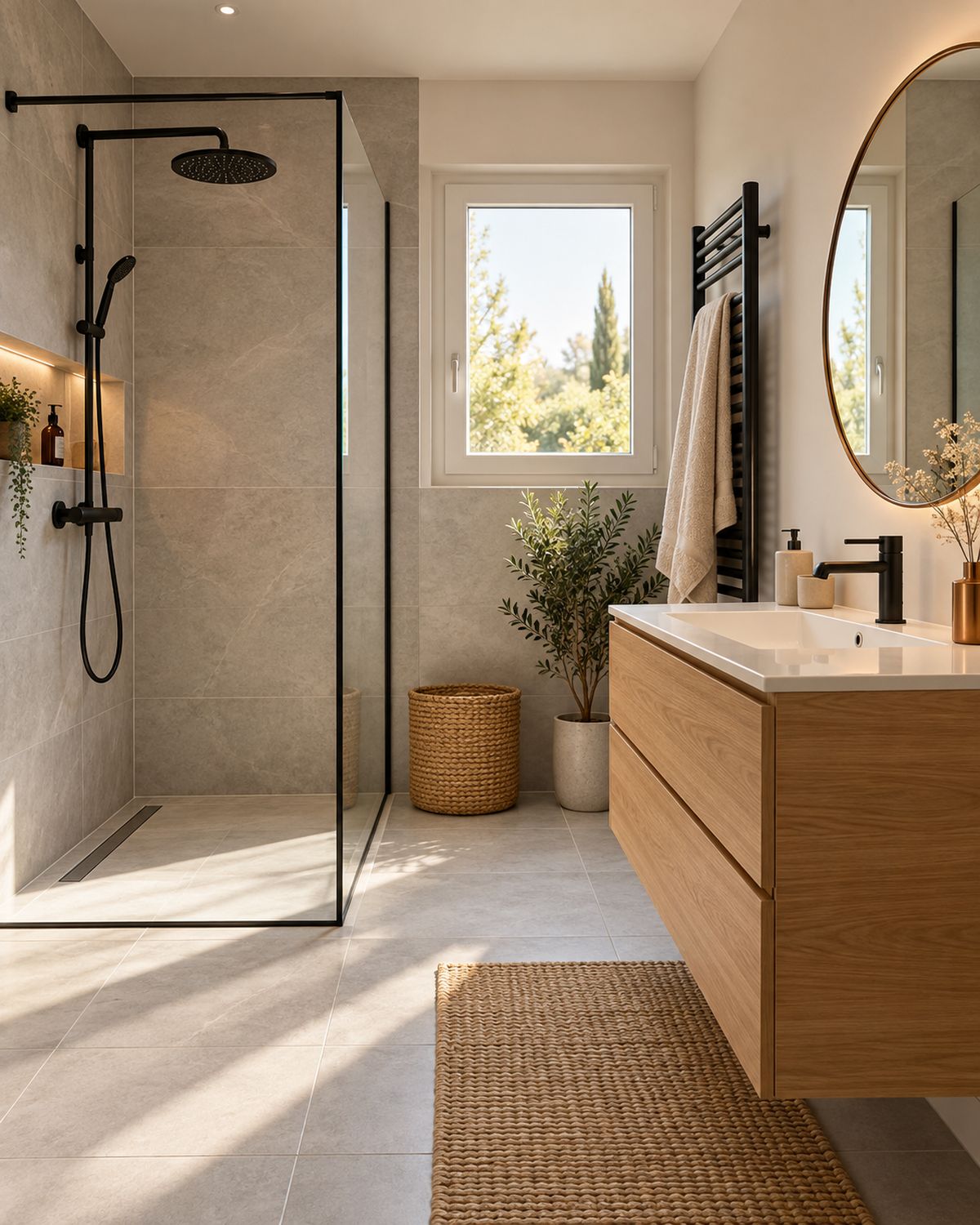Salle de bain rénovée par Plombier Genève à Genève